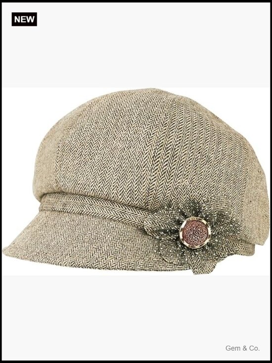 Womens Newsboy Cap Visor Hat Cotton Linen Adjustable Lightweight UPF 50+ main image 6